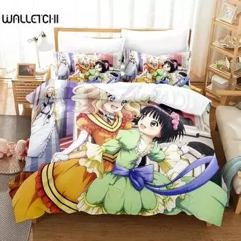 3D Anime Croise In A Foreign Labyrinth Bedding Set Single Twin Full Queen King Size Bed Set Adult Kid Bedroom Duvetcover Sets 70x133cm 2pcs