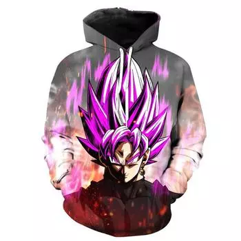3D аниме Dragon Ball принтованный свитер серии пуловер Generation Tide Brand Hoodie Gift Pink Goku L