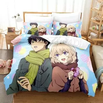 3D Anime InSpectre Fictitious reasoning Bedding Sets Duvet Cover Set With Pillowcase Twin Full Queen King Bedclothes Bed Linen 70x133cm 2pcs