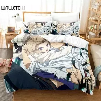 3d Anime Kotoko Iwanaga Kyokou Suiri Bedding Set Duvet Cover Bed Set Quilt Cover Pillowcase Comforter king Queen Size Boys Adult 70x133cm 2pcs