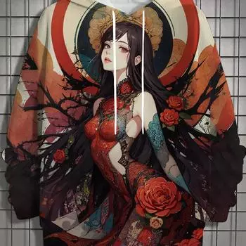 3D Аниме Мужская мода толстовки с принтом осень-зима ropa Дизайнерские толстовки Повседневные новинки в толстовках и свитшотах мужская одежда 2000 года S