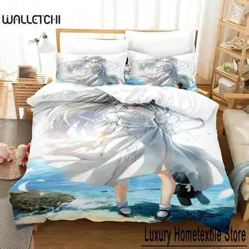 3D аниме Yosuga No Sora Kasugano комплект постельного белья аниме пододеяльник двойной двуспальный двуспальный двуспальный двуспальный королевский Взрослые дети пододеяльник домашний текстиль 70x133cm 2pcs