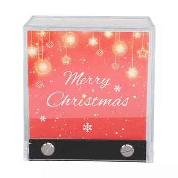 3D Арт Календарь Блокнот Рождественский Снежный Домик Бумага Резьба 2025 3D Еженедельный Календарь Блокнот с Подсветкой