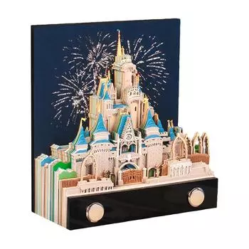 3D Арт Календарь Часы Календарь Карусель Блокнот Отрывной Бумага Резьба Заметки One Size