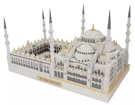 3D Assembly Model Paper Craft World Historical Building (Sultanahmet Mosque)