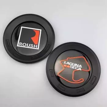 3D Автомобиль ABS Задняя задняя эмблема наклейка для M-ustang 2010 Up ROUSH чёрный