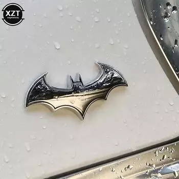 3D автомобиль металлический летучая мышь автомобиль логотип крутая форма автомобиля металлический значок эмблема наклейка мотоцикл автомобиль аксессуары чёрный