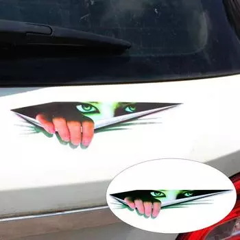 3D Автомобильная наклейка, креативная модифицированная наклейка, выглядывающая в глаза, водонепроницаемый автостайлинг 1
