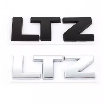 3D автомобильная наклейка LTZ, логотип, эмблема, значок, наклейка, подходит для Silverado Cruze Lacetti Captiva Epica Spark Aveo Orlando Malibu Sail чёрный