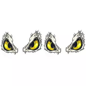 3D автомобильная наклейка на автомобилях Стерео Светоотражающая наклейка с изображением птицы Орлиный глаз Светоотражающая наклейка