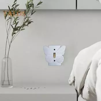 3D Бабочка розетка настенная пластина одиночный тумблер выключатель света пластина домашний офис гостиная ванная кухня декоративная розетка крышка Butterfly