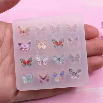 3D бабочка силиконовая форма для полимерной глины DIY ремесло для серег и ожерелья кулон инструменты для изготовления ювелирных изделий XYZ