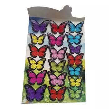 3D бабочки настенные наклейки художественная наклейка украшения для дома декор для детей
