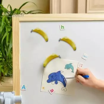 3D банан магнит на холодильник мини банан фрукт магнит на холодильник домашний офис кухня шкафчик имитация фруктов украшение магнит Banana