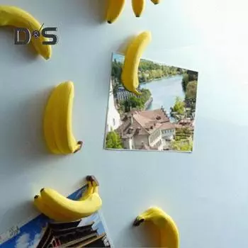3D банан магнит на холодильник мини банан фрукт магнит на холодильник домашний офис кухня шкафчик имитация фруктов украшение магнит Banana