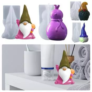 3D Безликий гном Снеговик Easy Craft Release DIY Гипсовая эпоксидная смола C