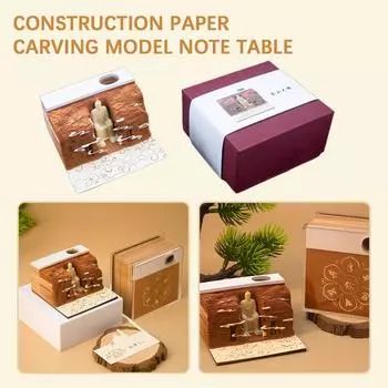 3D блокнот в национальном стиле, художественный блокнот, подарочный блокнот, держатель, декор для офиса, Y1W9 yellow-one size