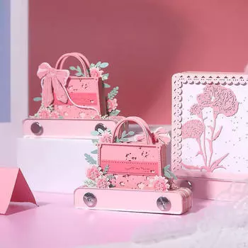 3D блокноты для заметок из бумаги для резьбы по дереву художественные заметки липкие для офиса розовый