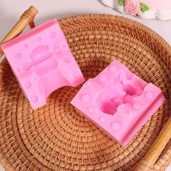 3D Богатый слон силиконовая форма помадка свеча смола арома камень украшения мыло форма для кондитерских изделий украшение торта onesize