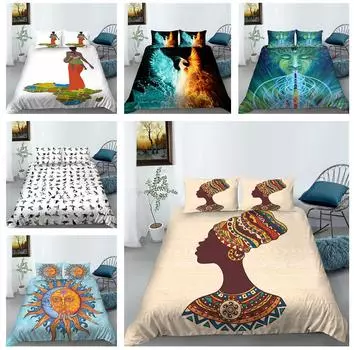 3D богемный комплект постельного белья, классическая роскошная тема, пуховое одеяло и наволочка, 2/3 шт. AU240 * 270, очень большой домашний комплект постельного белья Baby 100x135cm
