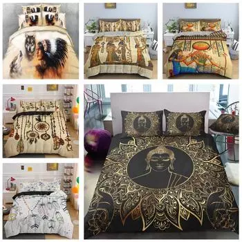3D богемный комплект постельного белья для спальни, пододеяльник, наволочка, 2 или 3 шт., AU240 * 270, очень большое украшение для дома Baby 100x135cm