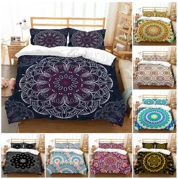 3D богемный комплект постельного белья, одеяло и наволочка для спальни, простыня/двуспальная кровать, полноразмерное постельное белье, украшение дома Baby 100x135cm