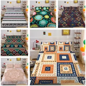 3D богемный комплект постельного белья, пододеяльник, наволочка на молнии, AU/EU/US, односпальная/двуспальная кровать, полный размер, домашний комплект постельного белья Baby 100x135cm