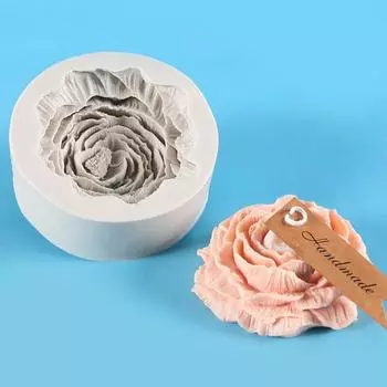 3D большой пион силиконовая свеча форма ручной работы креативный цветок ароматерапия гипс смола мыловарение принадлежности набор подарки для дома