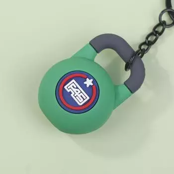 3D брелок для ключей в виде гири для женщин, симпатичный брелок для ключей от автомобиля, спортивный брелок из ПВХ, креативный брелок для сумки