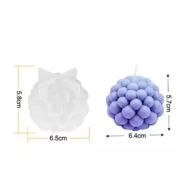 3D Bubble Ball силиконовая форма ароматизированные свечи материалы для изготовления DIY торта выпечка декор инструмент форма мыло ручной работы подарок праздничная свеча