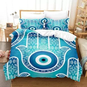3D Buddha Bedding Sets Duvet Cover Set With Pillowcase Twin Full Queen King Bedclothes Bed Linen EU single(135x200cm)