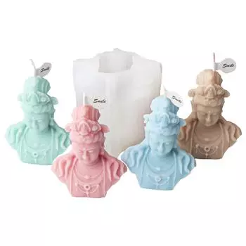 3D Будды силиконовая форма для свечей для мыла ручной работы гипсовая смола форма для ароматерапевтических свечей настольные украшения для любого случая
