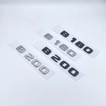 3D буквы B180 B200 B220 B250 B260 B200d 4Matic ABS эмблема для Mercedes Benz B W246 W247 W242 багажник автомобиля задняя наклейка с логотипом 4Matic серебряный