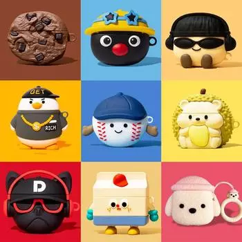 3D Bulldog Baseball Case для AirPods 4 Чехол для зарядки Беспроводной защитный чехол для наушников AirPods Pro 2 Чехол для AirPods 3 for AirPods 4