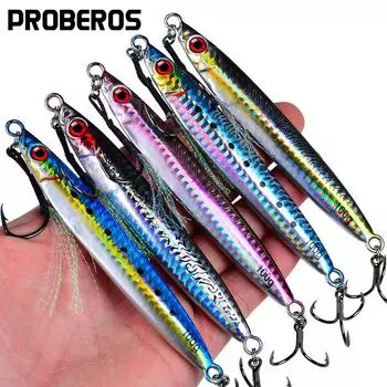 3D быстро рисующая морская рыболовная приманка для ловли на приманку, рыболовная лодка для дрейфующей приманки для скумбрии 14g