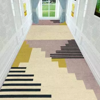 3D Ковер Дверной Проем Коридор Ковер Скандинавский Ковер Проход Длинный Коридор Прихожая Домашний Коврик Коммерческий Отель Ковер Геометрия Customized size