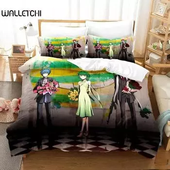 3D Cartoon Assassination Classroom Koro-sensei Bedding Set Boys Girls Twin Queen King Size Duvet Cover Pillowcase Bed boys Adult 70x133cm 2pcs