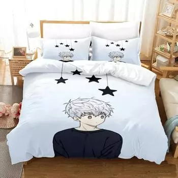 3d Cartoon Cherry Blossoms After Winter Bedding Set Single Twin Full Queen King Size Bed Set Adult Kid Bedroom Duvet cover Sets 70x133cm 2pcs