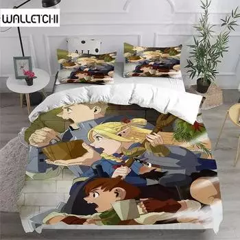 3D Cartoon Delicious in Dungeon Bedding Sets Comforter Quilt Bed Cover Duvetcover Pillow Case Sets Bedroom Decoration 70x133cm 2pcs