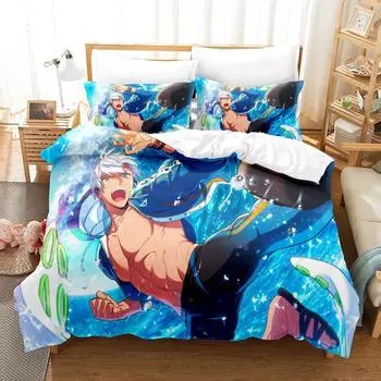 3D Cartoons Game HELIOS Rising Heroes Bedding Set Single Twin Full Queen King Size Bed Set Adult Kid Bedroom Duvet cover Sets EU Twin 135x200cm