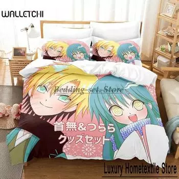 3D Cartoons Nura Rise of the Yokai Clan Bedding Set Single Twin Full Queen King Size Bed Set Adult Kid Bedroom Duvet cover Sets 70x133cm 2pcs