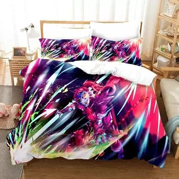 3D Cartoons Undertale Sans Bedding Set Duvet Cover Sets Comforter Bed Linen Twin Queen King Single Size Fashion Luxury Kids Gift EU Single 135x200cm