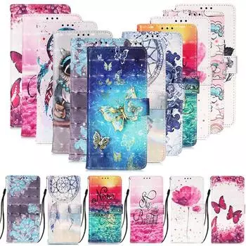 3d чехол для Samsung Galaxy Note 8 9 10 20 Plus Ultra M10 M11 M31 M40 J2 J4 J6 J8 магнитный флип-кошелек с подставкой и слотом для карт кожаный For J3 2018