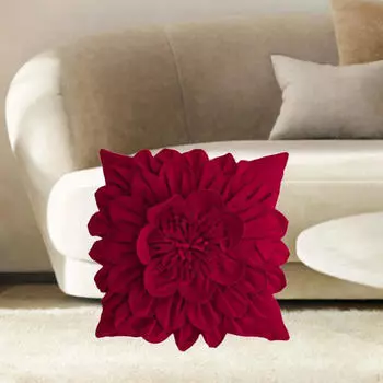 3D Чехол, Рождественская цветочная подушка 50 X Cm, Чехол для кровати Red Square