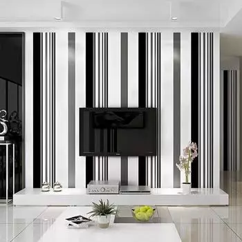 3D черно-белые обои с кожурой и наклейкой, самоклеящаяся контактная бумага, съемные водонепроницаемые обои для ремонта мебели 45*300cm