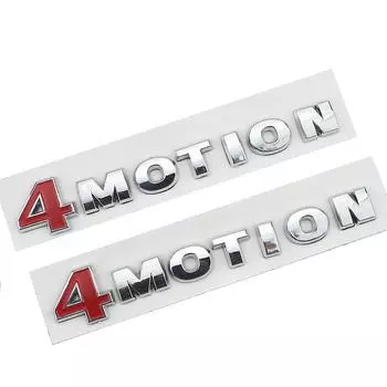 3D Chrome Letters 4MOTION Эмблема Значок Наклейка Аксессуары для V-W 4MOTION -Silver