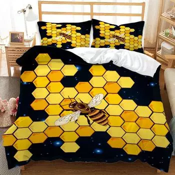 3D цифровая печать интенсивный медовый матрас комплект из трех частей 135 * 200 (two-piece set) 90g