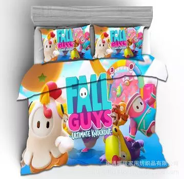 3D цифровая печать комплект из трех предметов Jelly Bean Man комплект из четырех предметов одеяло простыня наволочка 135x200 two-piece set