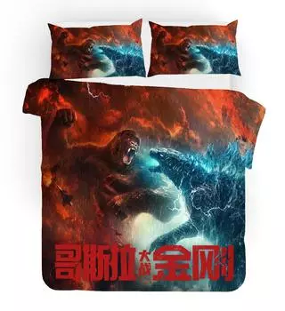 3D цифровая печать, трехкомпонентный пододеяльник 135 * 200 two-piece set