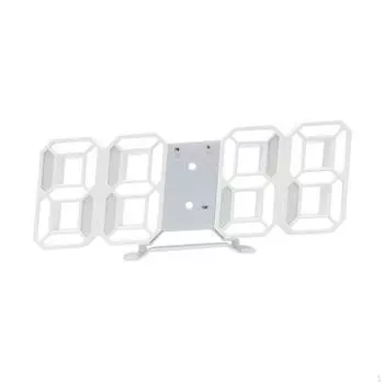 3D цифровой будильник настольный домашний декор 12/24 часовой дисплей маленькая настенная яркость White Light White